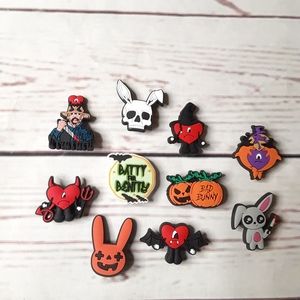 Bad Bunny Halloween Shoe Charms